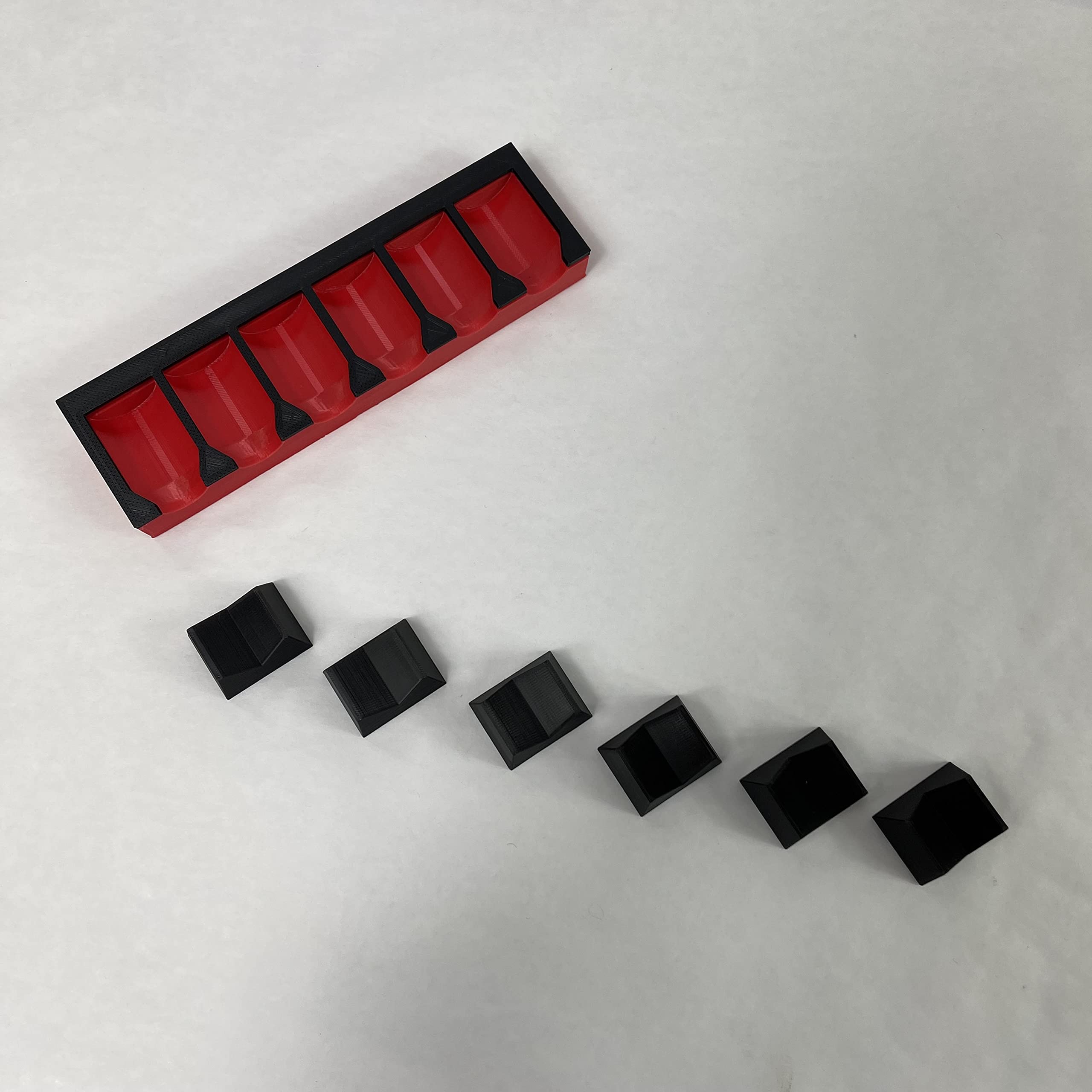 3D Tool Trays MagAttach base-magnets secure the unit in drawers during use