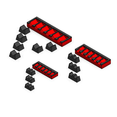3D Tool Trays MagAttach socket extension head red keeps sockets organized for quick access