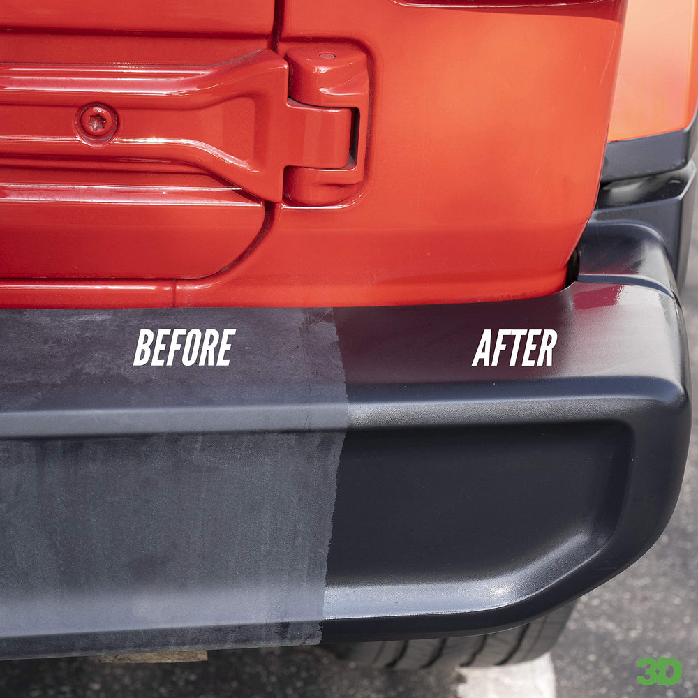 3D Trim Care Restorer boosts appearance of bumpers with renewed, original-like color.