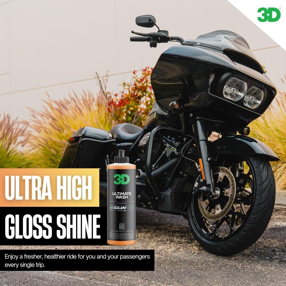 3D Ultimate Wash slick glide reduces friction for scratch-free washing.