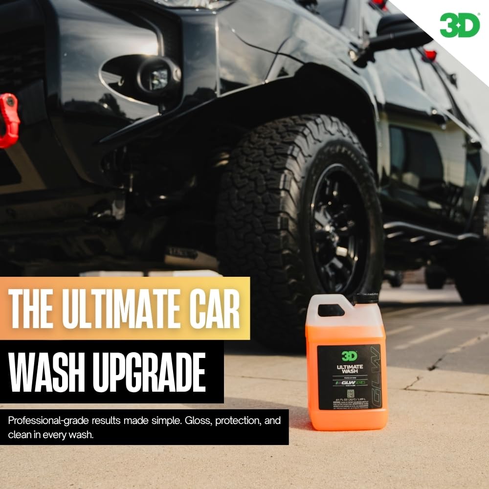 3D Ultimate Wash sun-friendly rinse prevents water spots in sunlight.