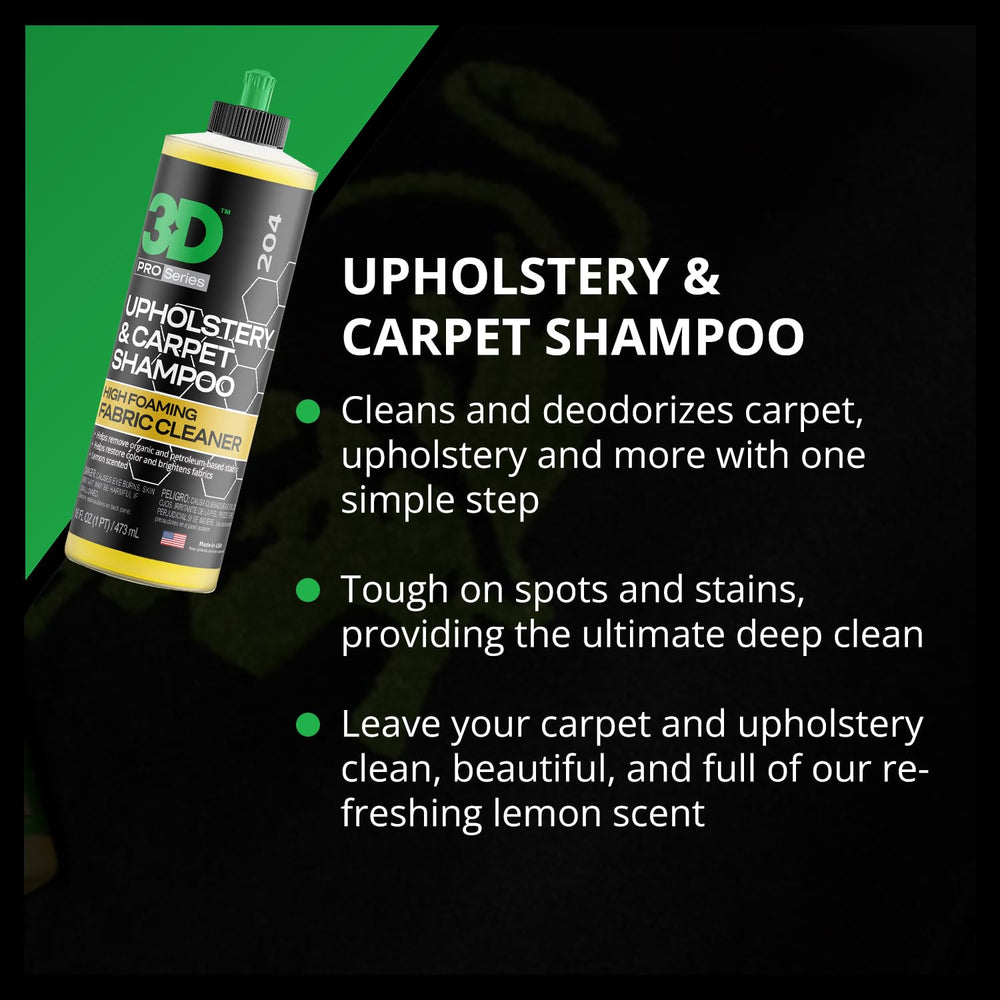 Lemon scent visual from 3D Shampoo leaves spaces fresh