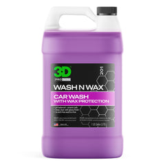3D Wash N Wax bottle with glossy finish and wax protection.