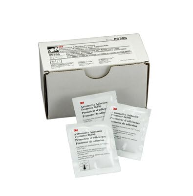 3M 06396 adhesion promoter dries in seconds to speed trim setting.