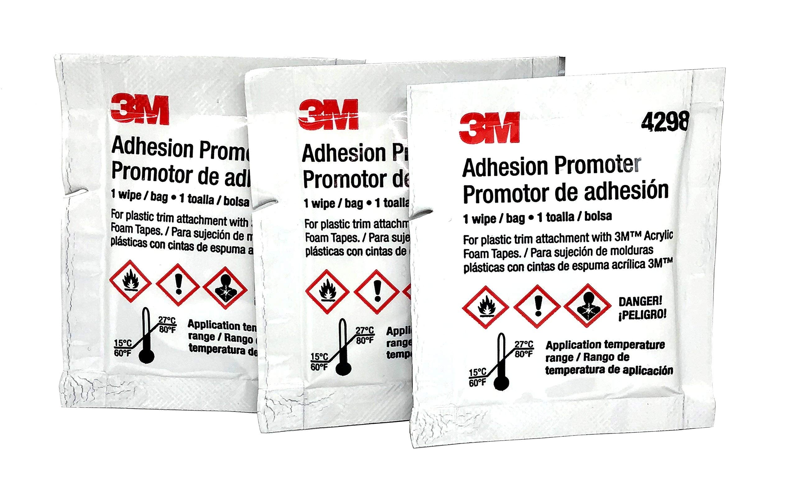 3M 4298 adhesion promoter sponge packets ready surfaces for stronger bond on plastics