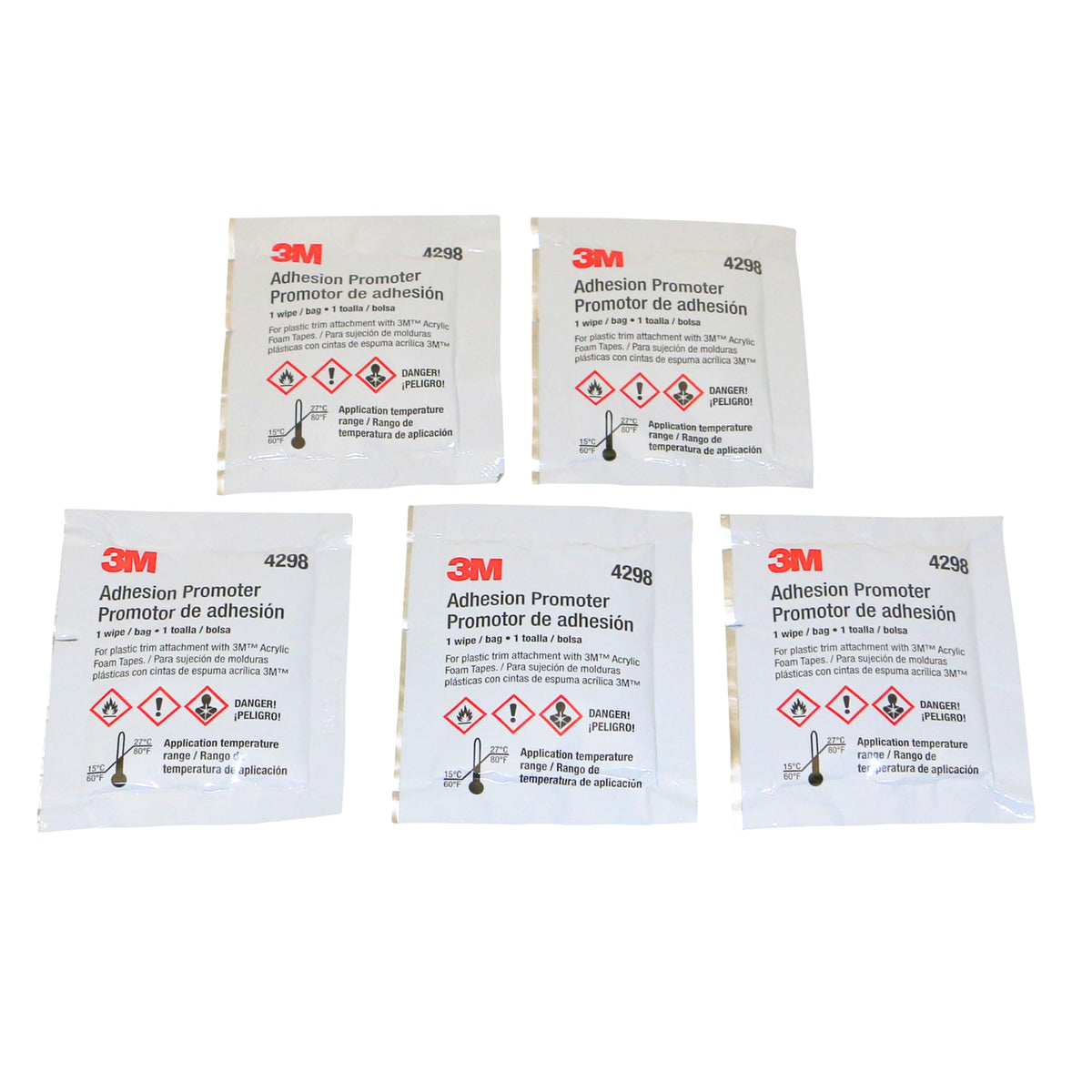 3M Adhesion Promoter 4298 sponge packets for strong plastic bonding
