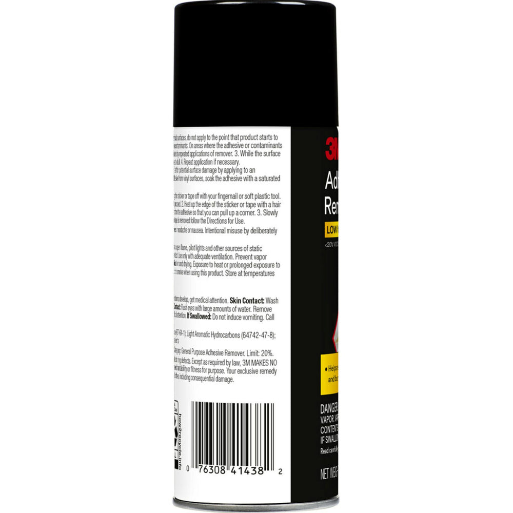 3M Adhesive Remover spray on surface demonstrating fast-acting residue removal