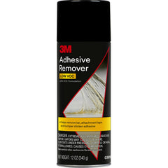 3M Adhesive Remover aerosol can angled for easy application and residue-free results