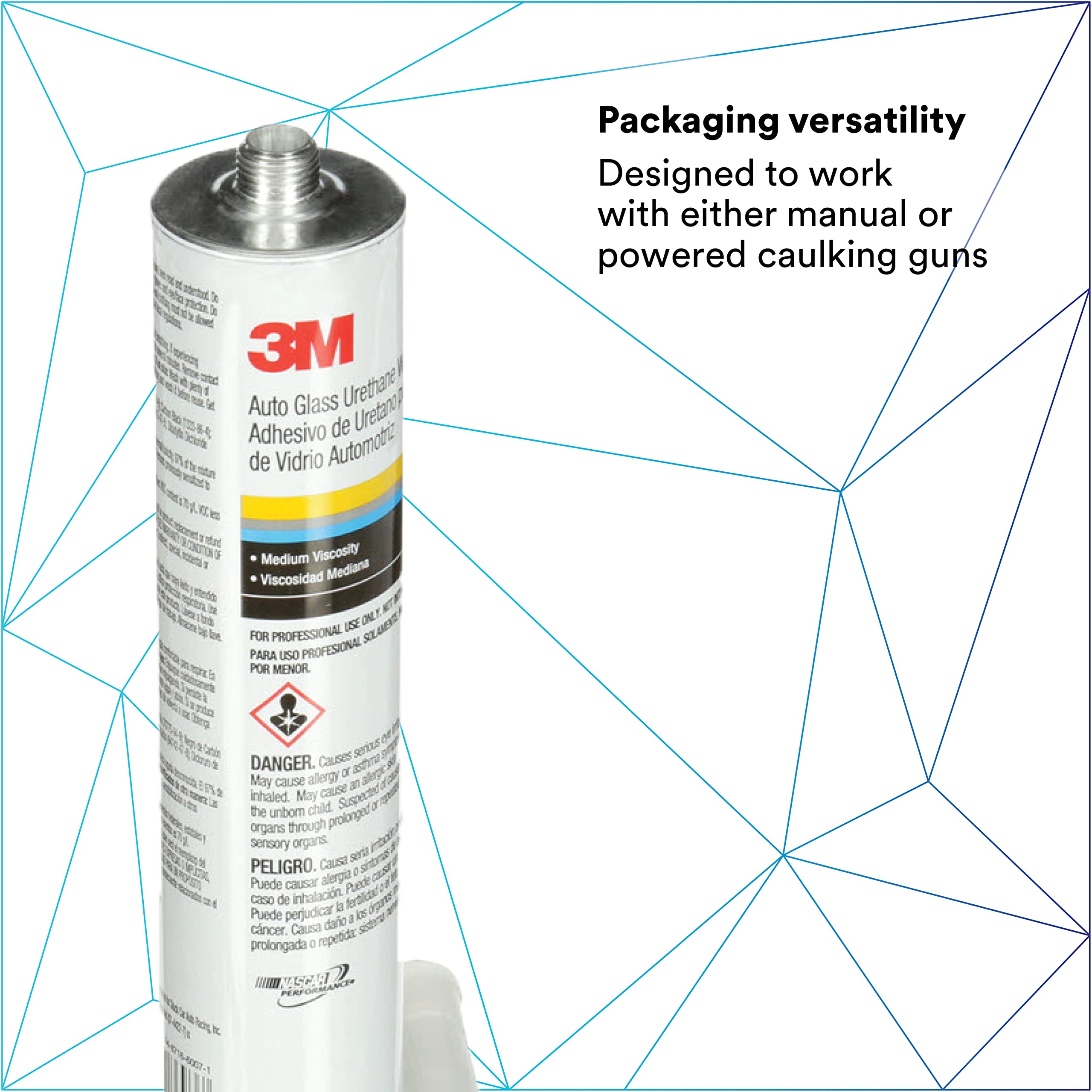 3M Auto Glass Urethane Windshield Adhesive 08693 workstation ready for fast repairs.