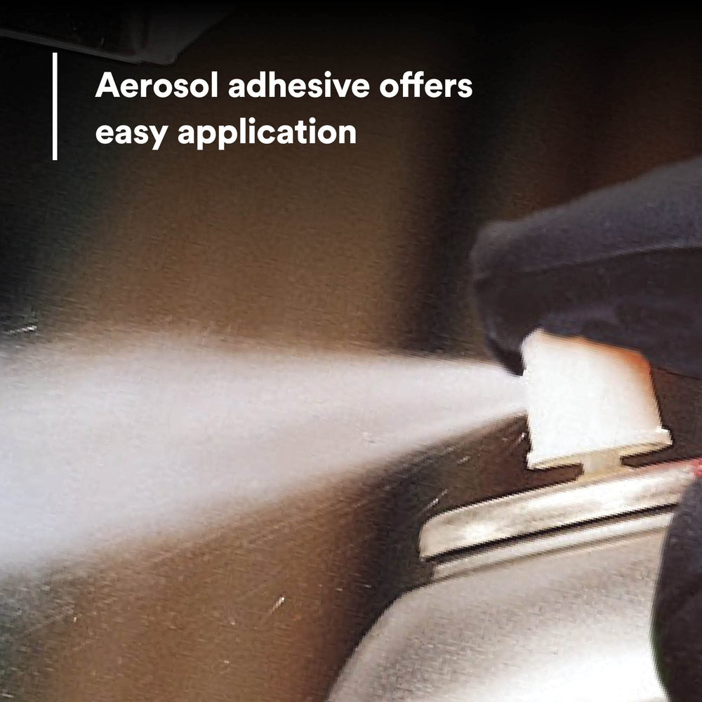 3M General Trim Adhesive 08088 enables automotive interior installations.