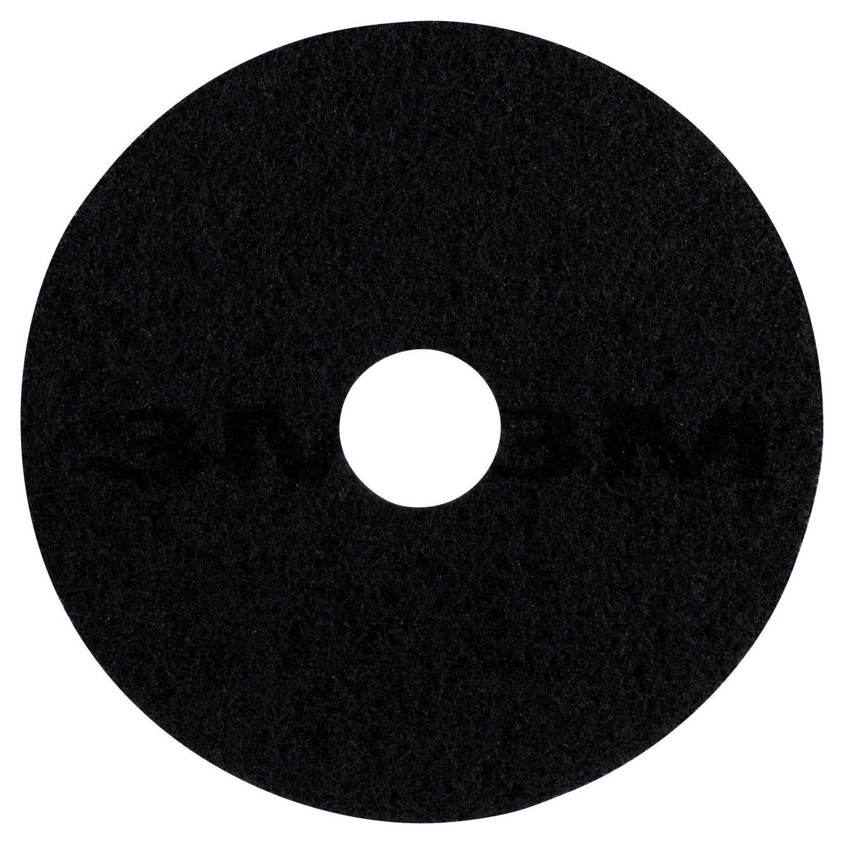 The 3M Black Stripper Pad 7200 removes old finishes from concrete surfaces efficiently.
