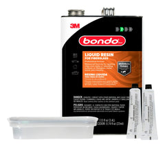 3M Bondo Fiberglass Resin repair on metal rust-out illustrating bond strength