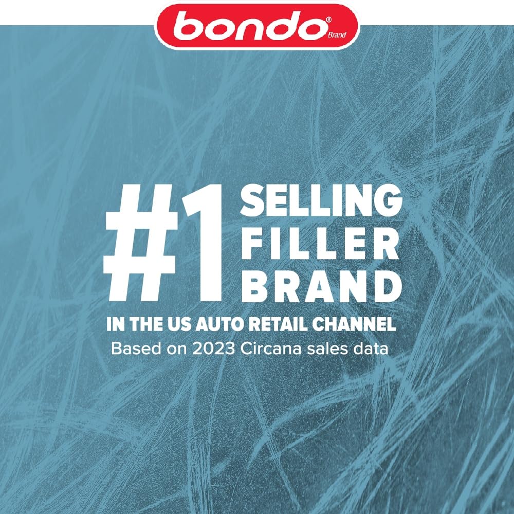 3M Bondo-Hair long-strand filler applied to a large hole in metal surface