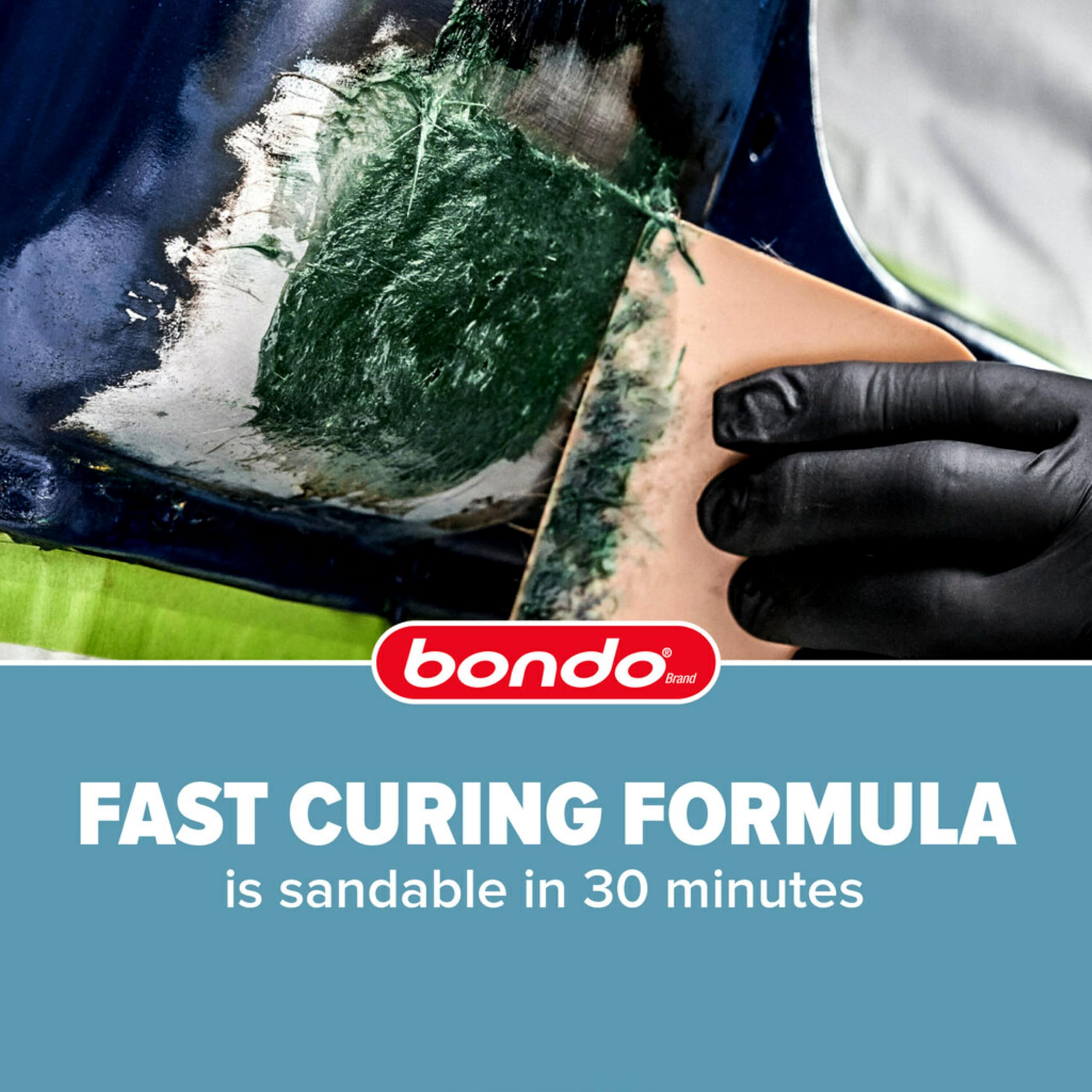 3M Bondo-Hair long-strand filler includes clear step-by-step instructions