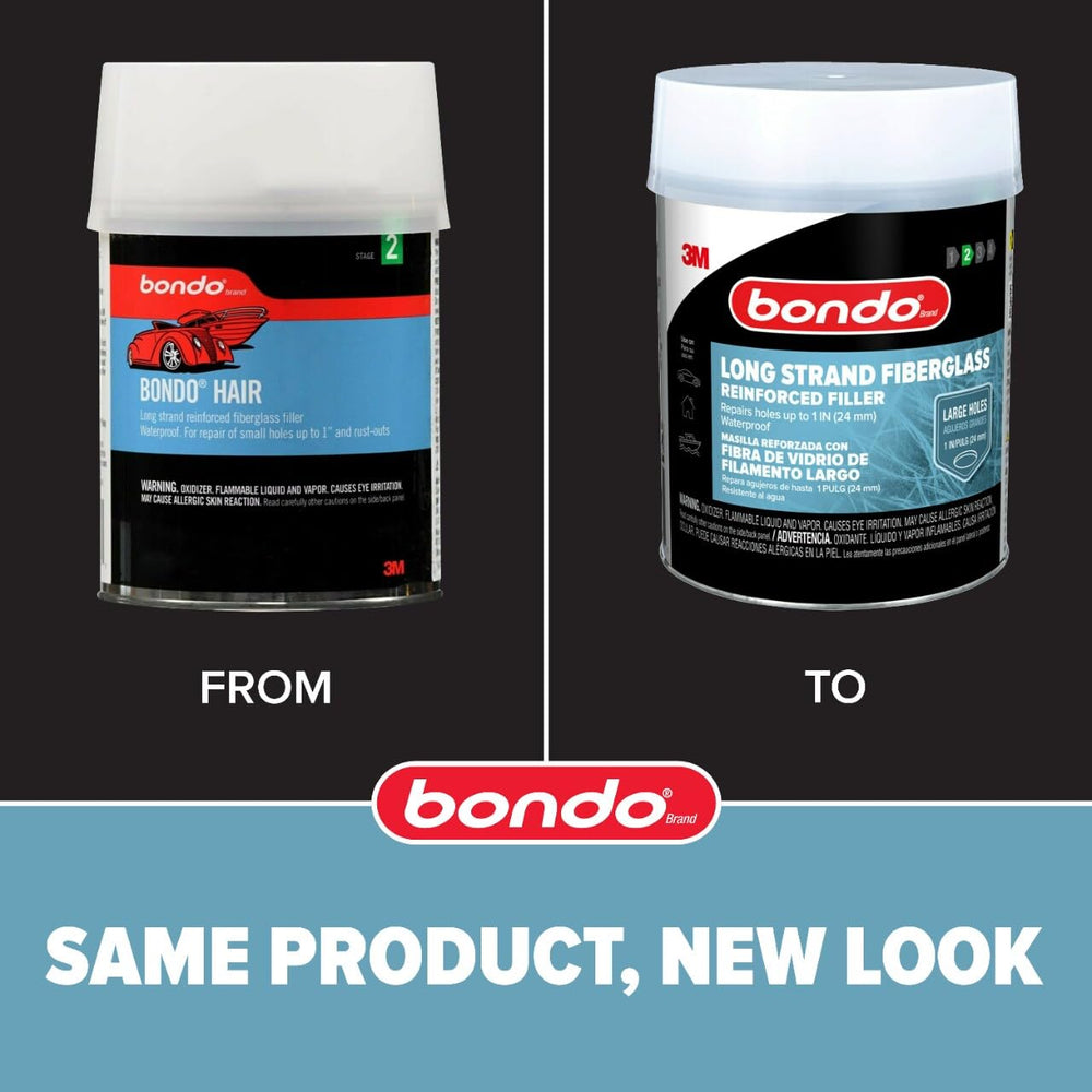 3M Bondo-Hair long-strand filler mixing scene enabling quick set and easy sanding
