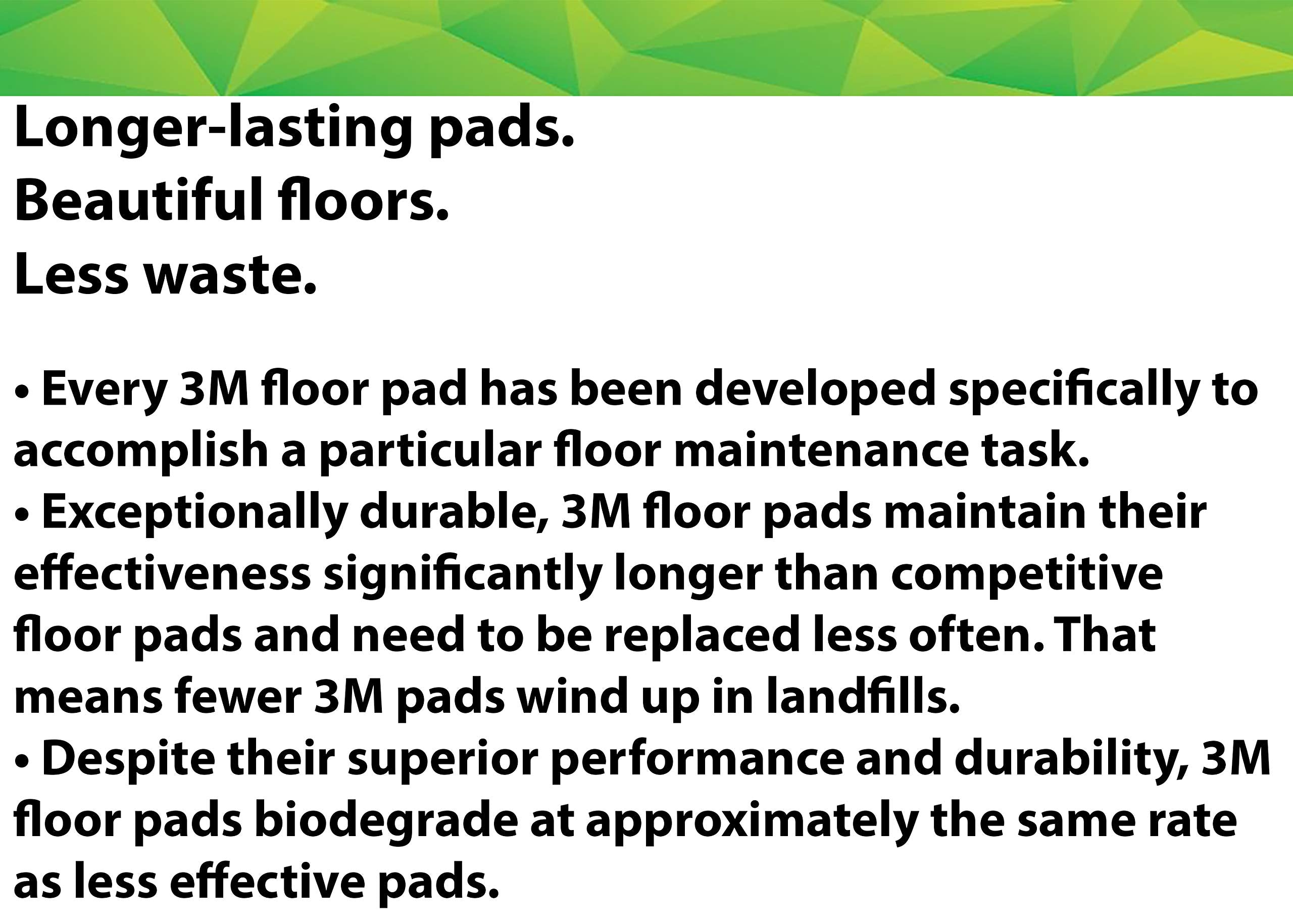 3M Buffer Pad 5100 red for damp cleaning to lift light soil