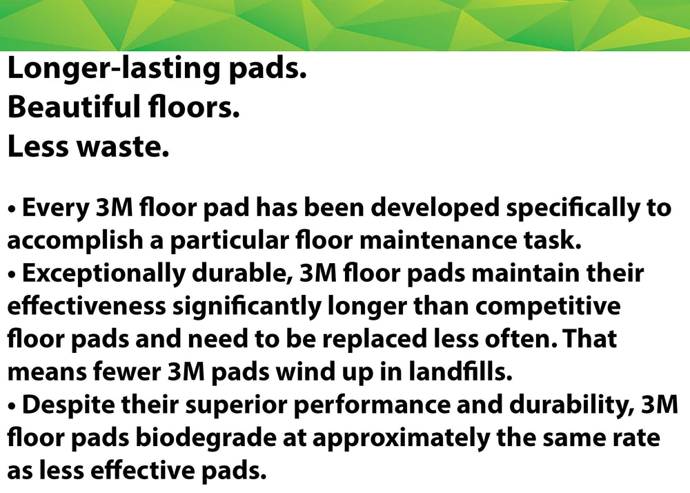 3M Buffer Pad 5100 red for damp cleaning to lift light soil