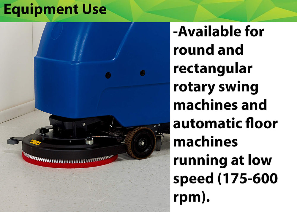 3M Buffer Pad 5100 red works with automatic scrubbers for light cleaning