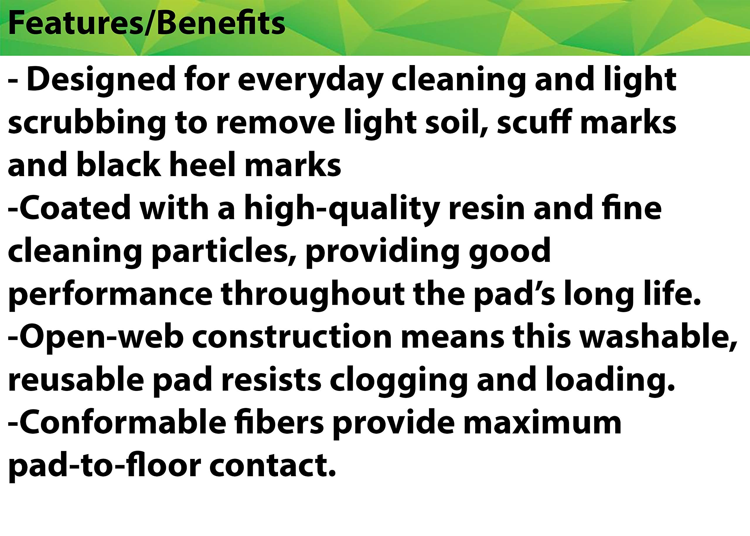 3M Buffer Pad 5100 red removes scuff and heel marks