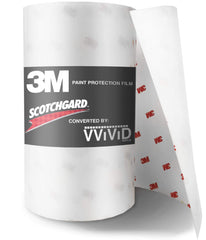 3M clear paint surface protection film roll on a car, offering near-invisible protection.