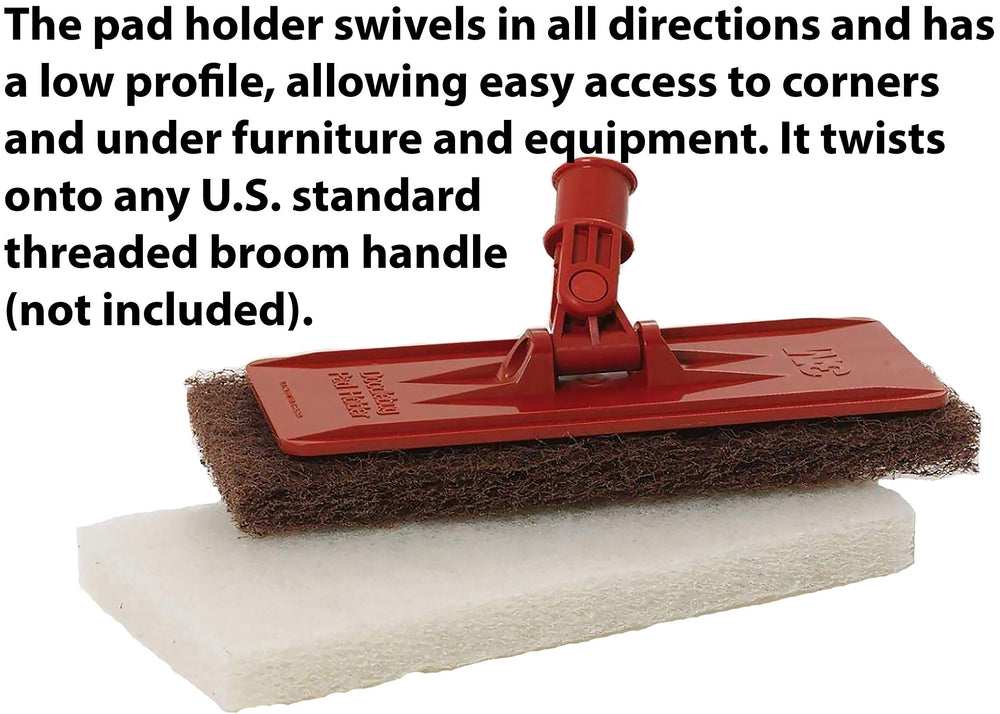 Pad attachment area accepts 3M Doodlebug pads with ease
