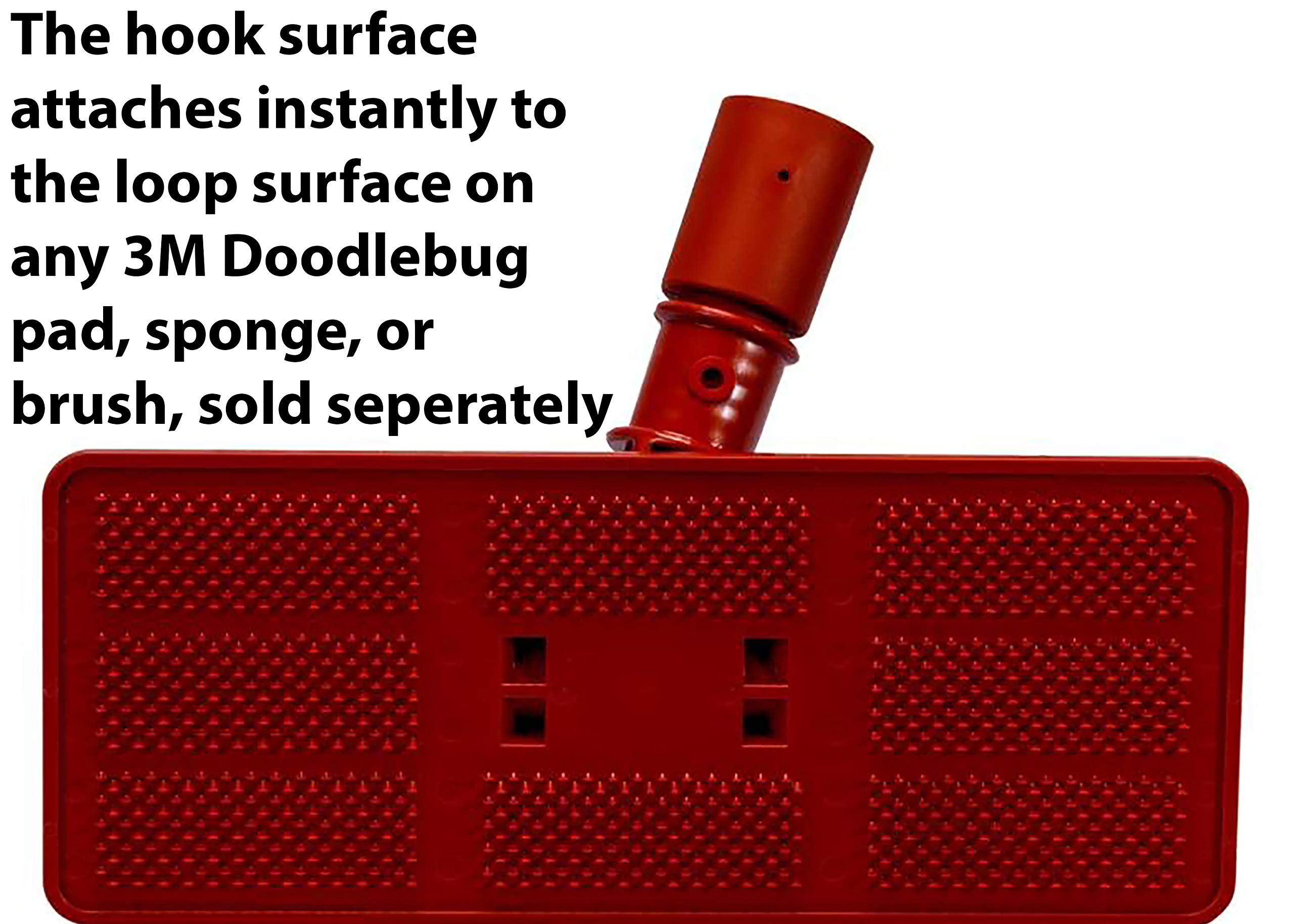 3M Doodlebug Pad Holder 6472 swivels to reach tight corners