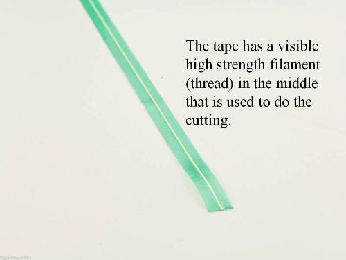 Translucent 3M tape showing line clearly for easy repositioning