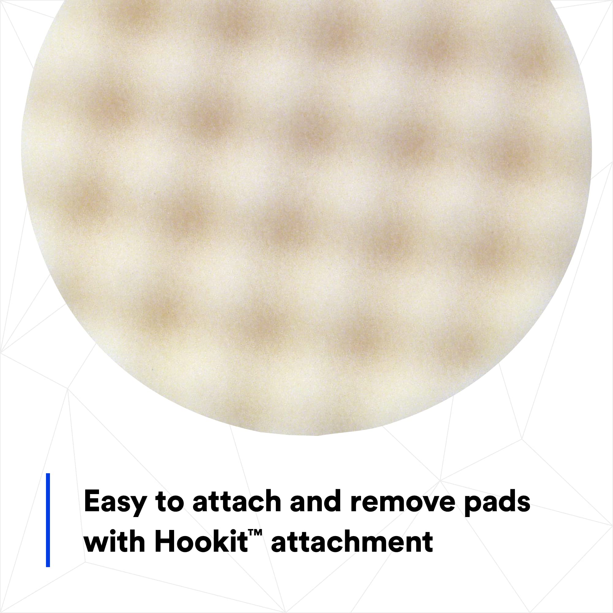 3M Foam Compounding Pad 05723 refines scratches in hard to cured paint