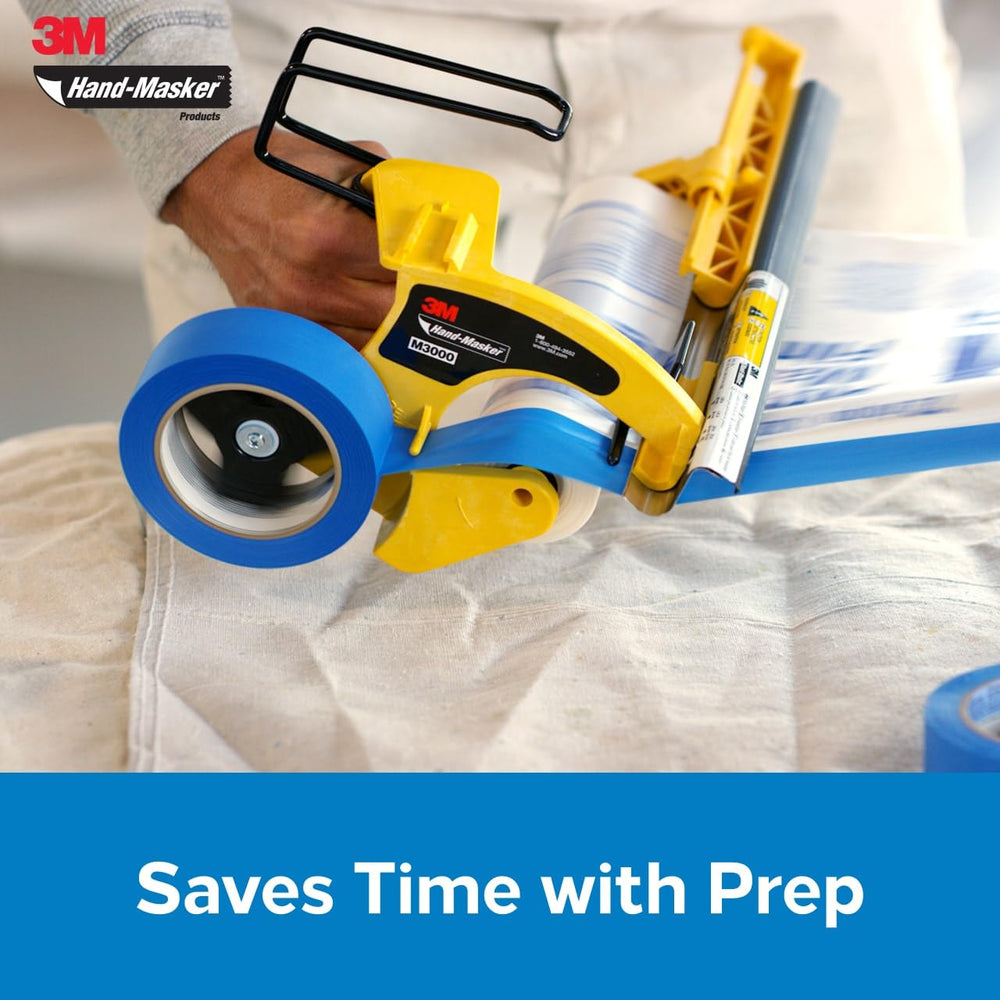 3M Hand-Masker masking film roll coverage up to 144 inches for wide-area jobs.