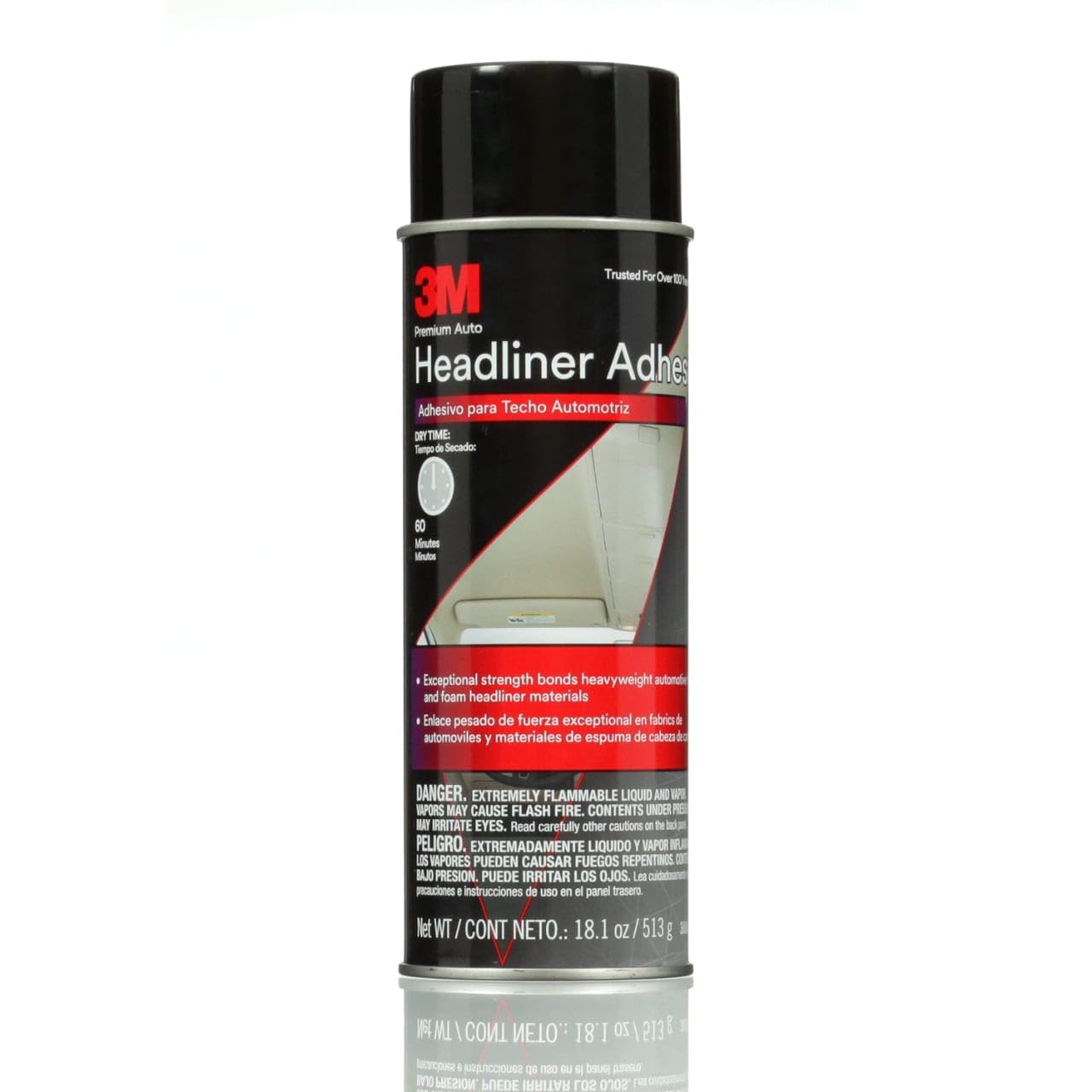 3M Headliner & Fabric Adhesive can for even spray application on automotive headliners