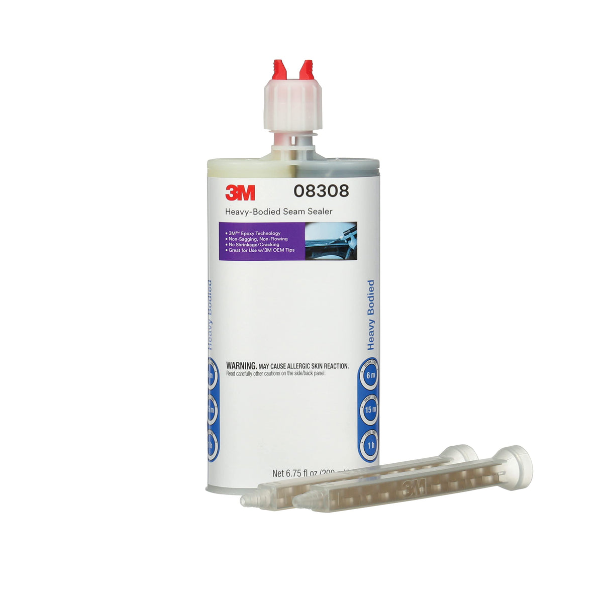 3M Heavy-Bodied Seam Sealer forms a smooth epoxy bead for OEM-grade seal appearances.