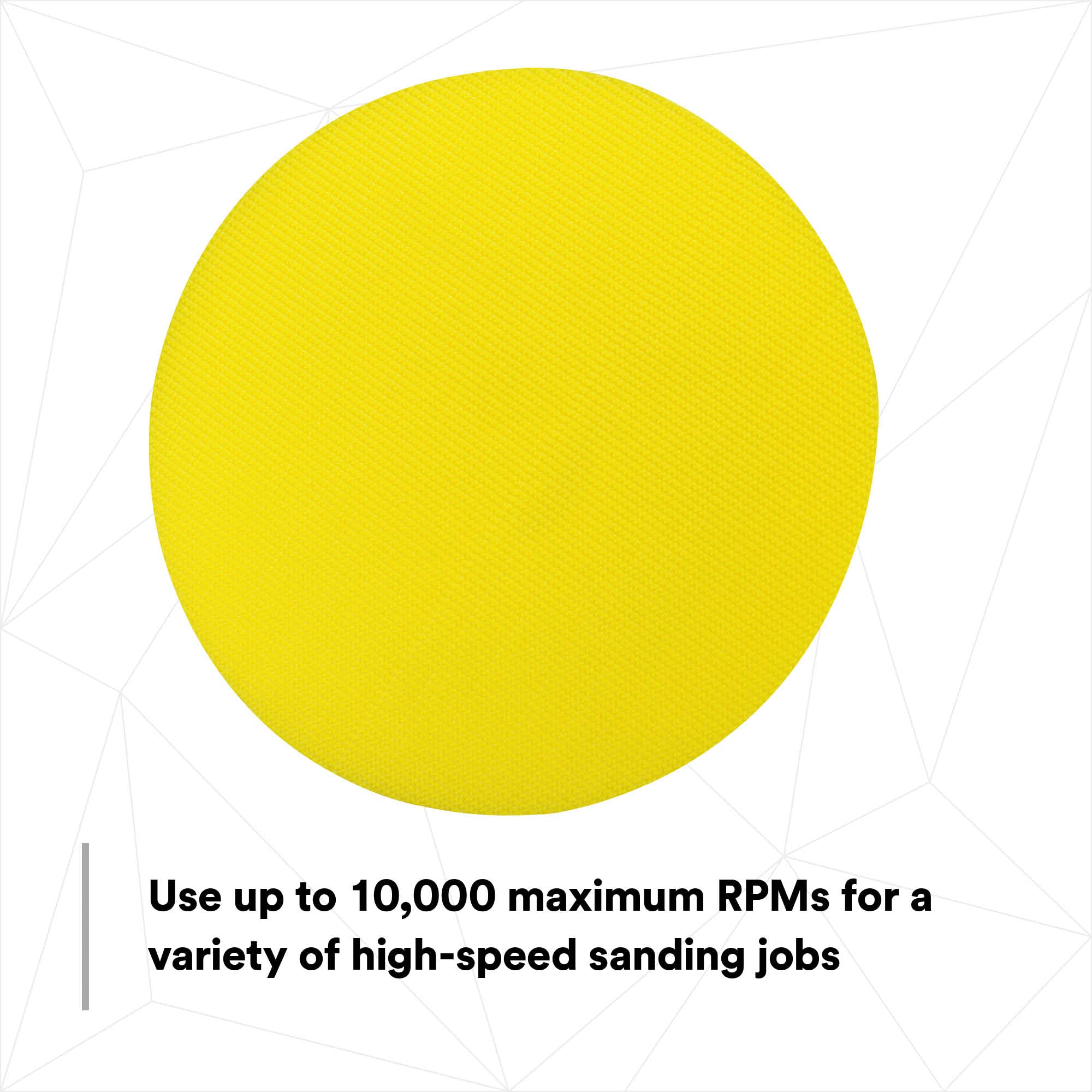 3M Hookit 05776 medium-density foam provides firm backing with light flex.