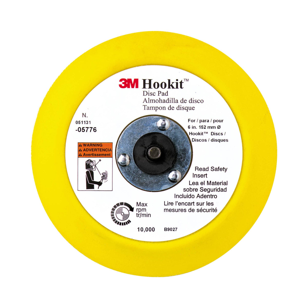 3M Hookit disc pad 05776 outer view with secure attachment and clean sanding edge.