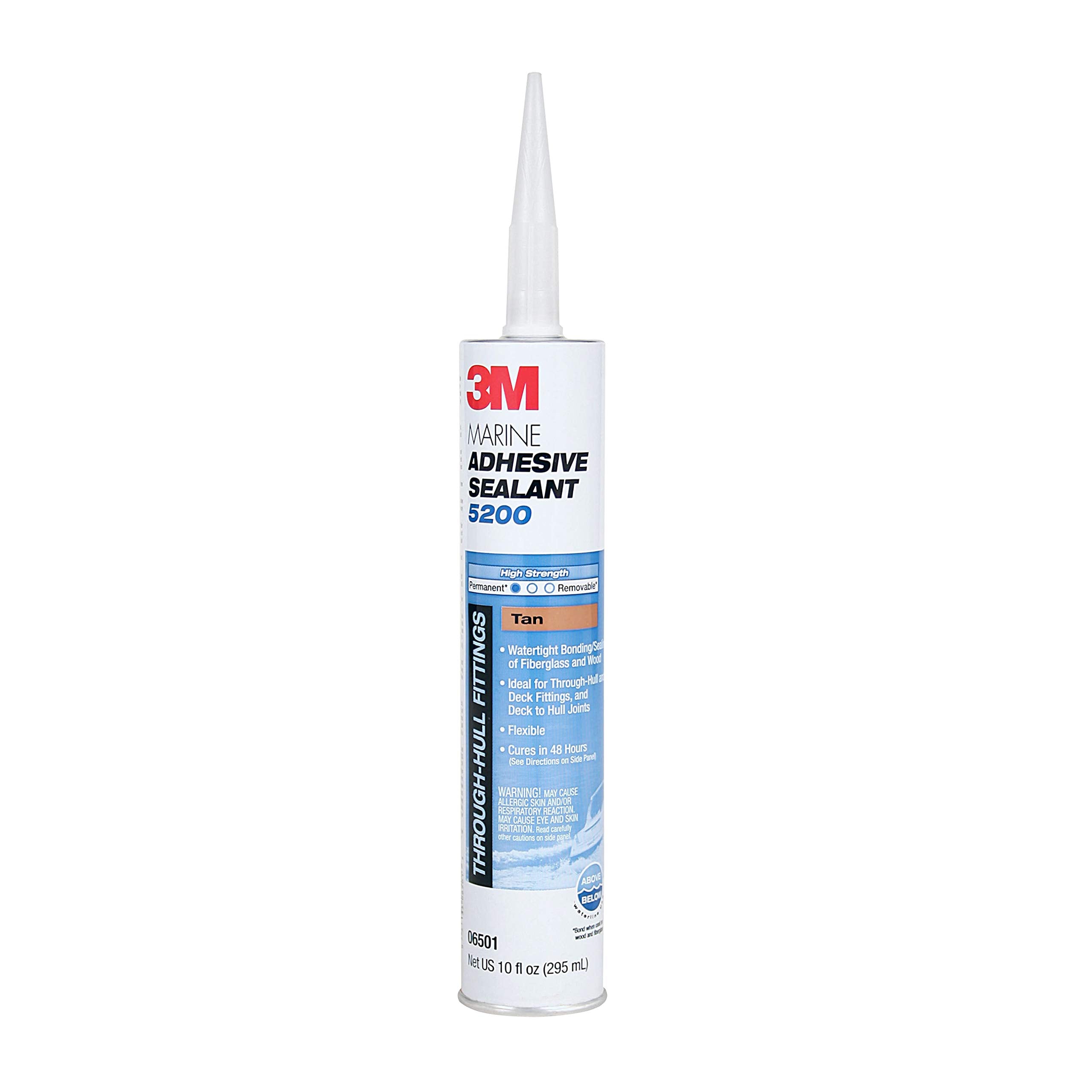 3M Marine Adhesive Sealant 5200 cartridge for durable bonding on boats and RVs.