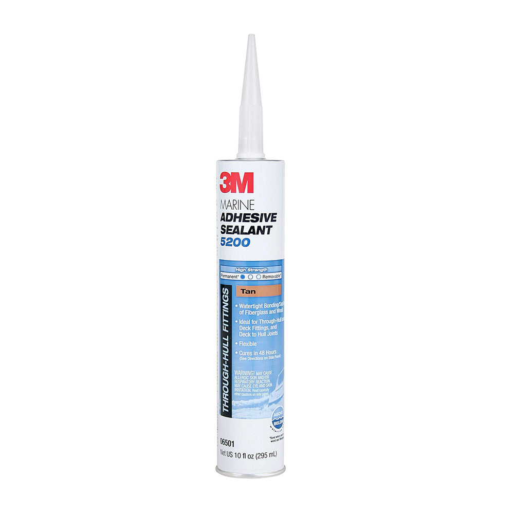 3M Marine Adhesive Sealant 5200 cartridge for durable bonding on boats and RVs.