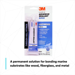 3M Marine Adhesive Sealant 5200 shows tack-free surface after 48 hours