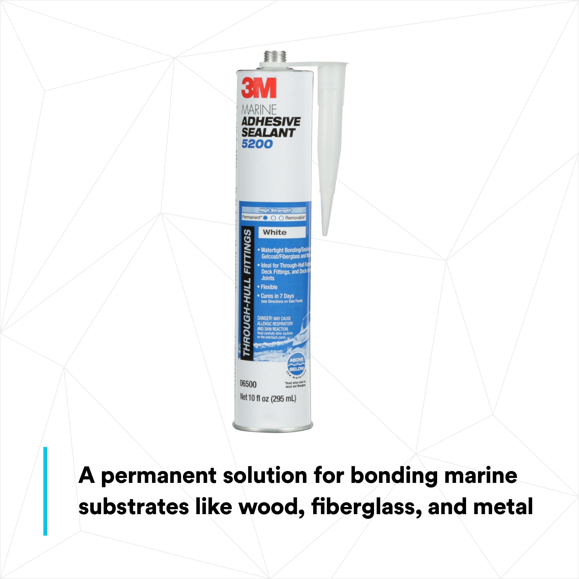 3M Marine Adhesive Sealant 5200 resists saltwater for harsh marine conditions