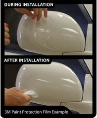 3M paint protection applied to a vehicle reduces road damage and keeps shine.