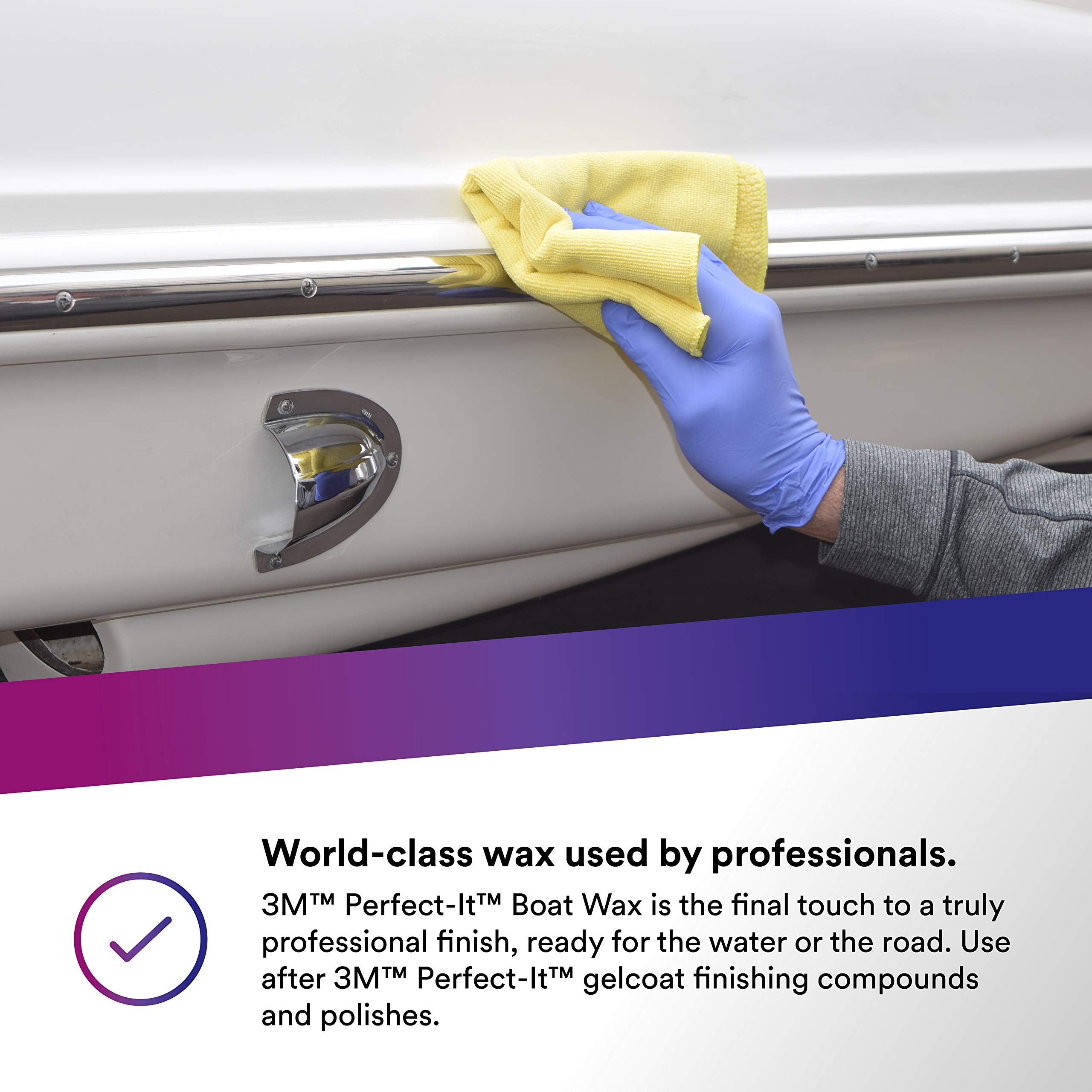 3M Perfect-It Boat Wax provides weather and oxidation protection.
