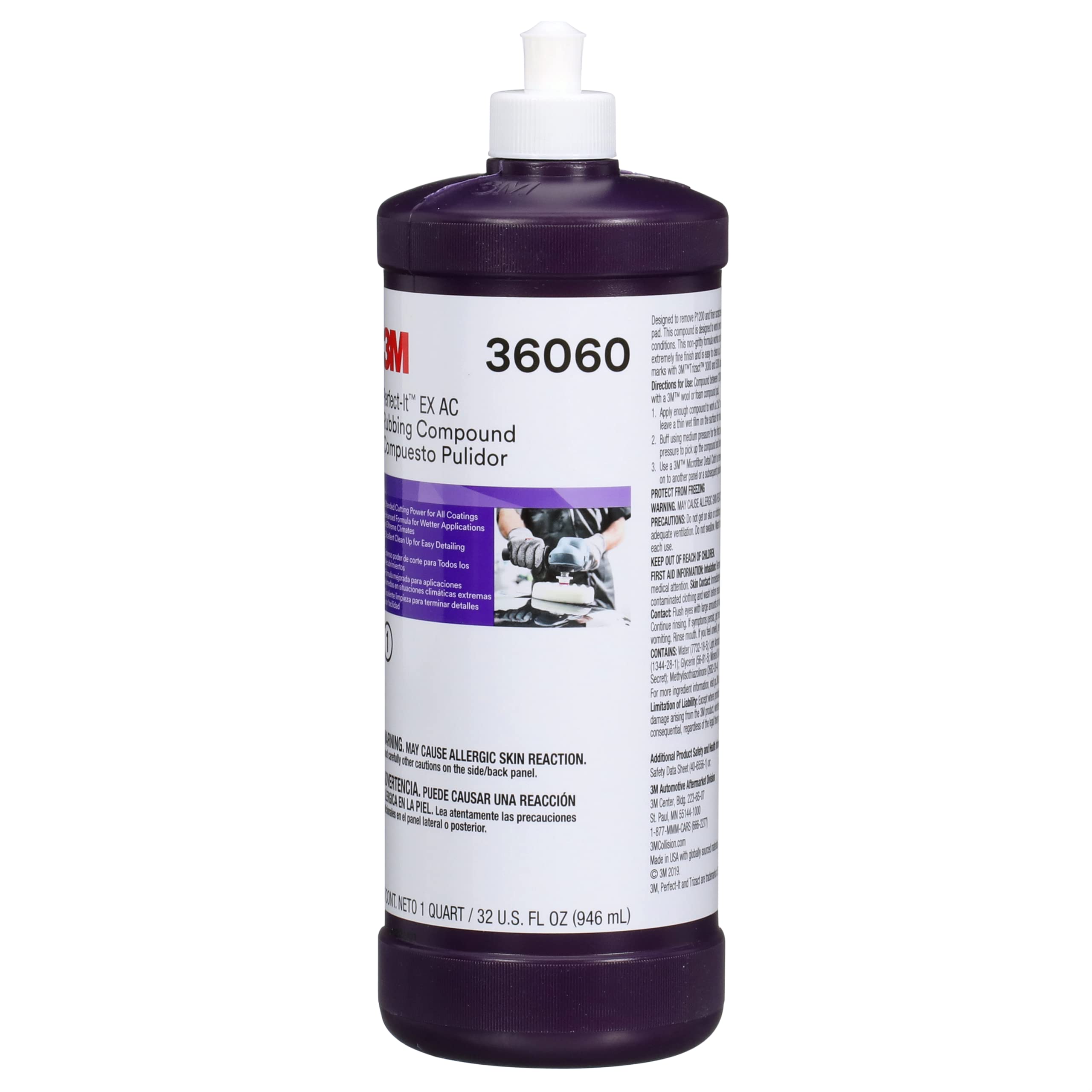 3M Perfect-It EX AC 36060 rubbing compound pour spout supports controlled application.