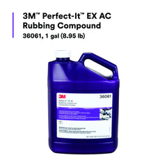 3M rubbing compound 36061 minimizes dust and sling for tidy detailing.