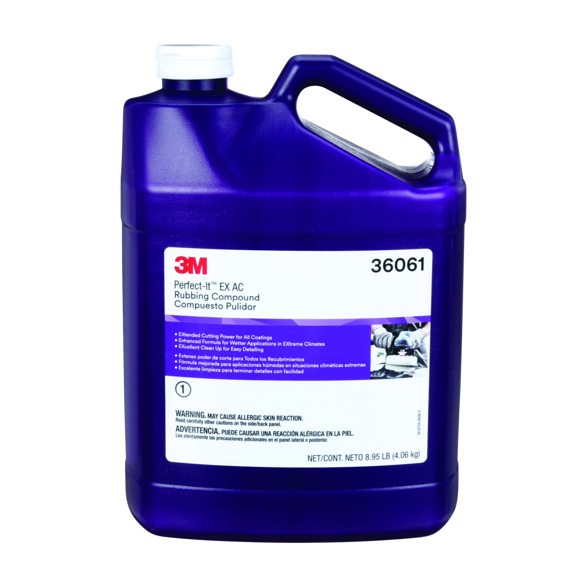 3M Perfect-It EX AC 36061 pour action for fast cutting and cleaner finish.