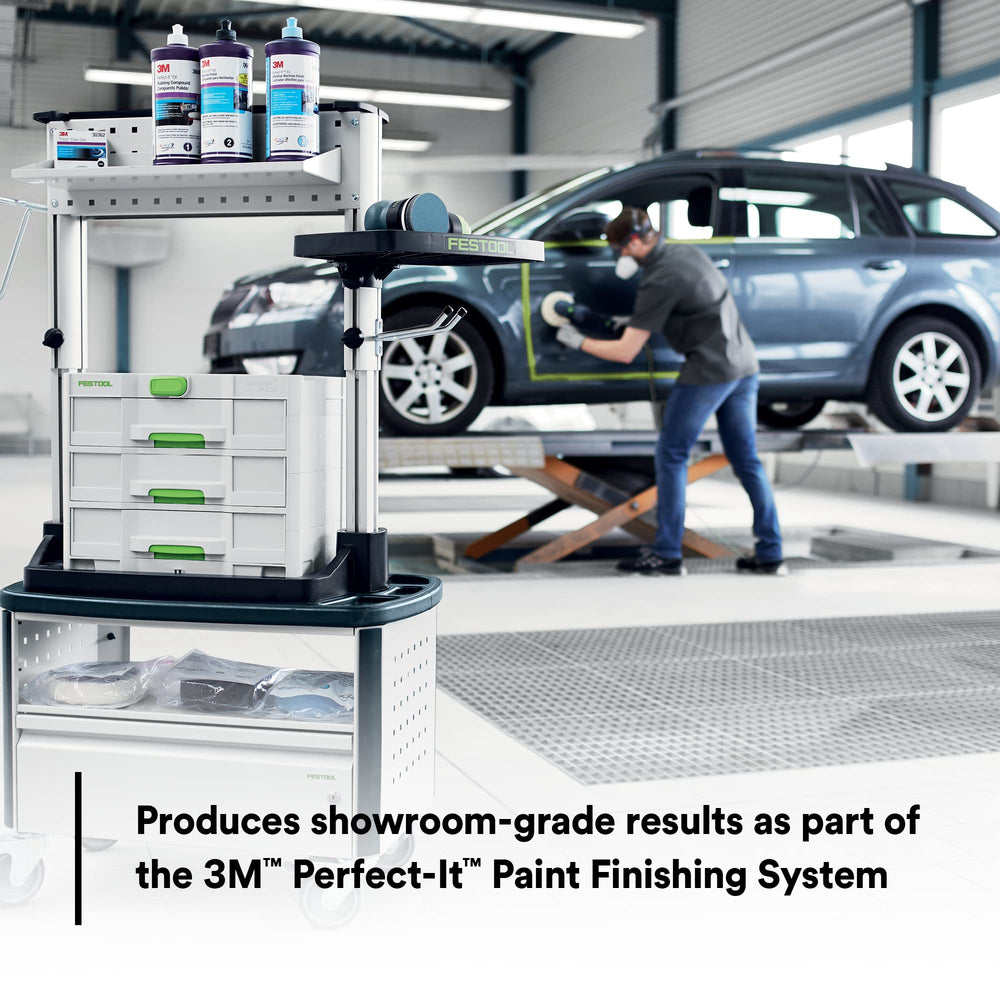 3M Perfect-It EX machine polish demonstrates long wet time advantage.