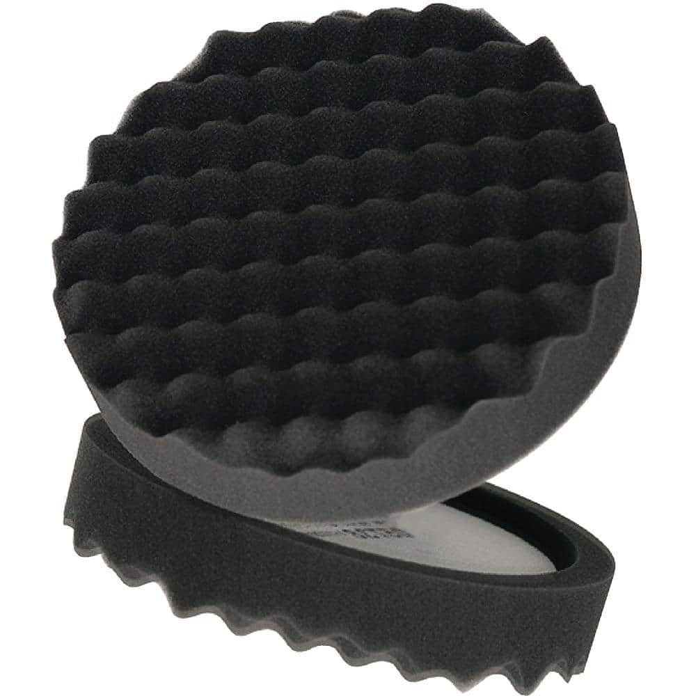3M Perfect-It foam pad 5725 waffle pattern close-up improves compound retention.