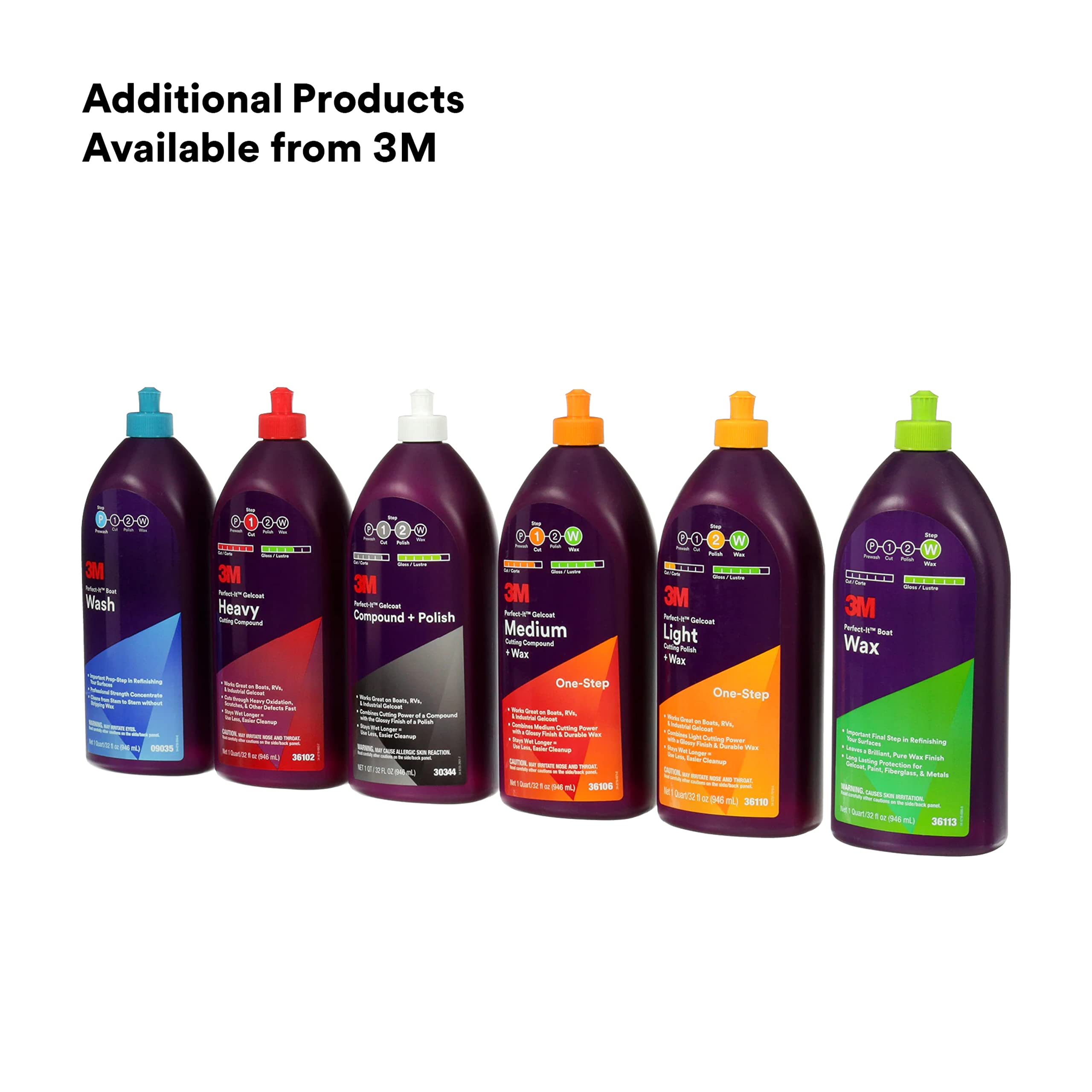 3M Perfect-It Gelcoat for marine, RV, and industrial surfaces in use.