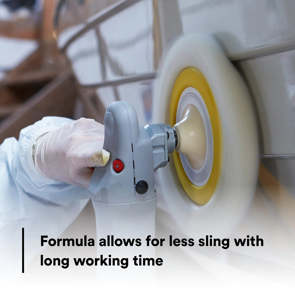 3M Perfect-It Gelcoat-treated surface after polishing with high gloss shine.