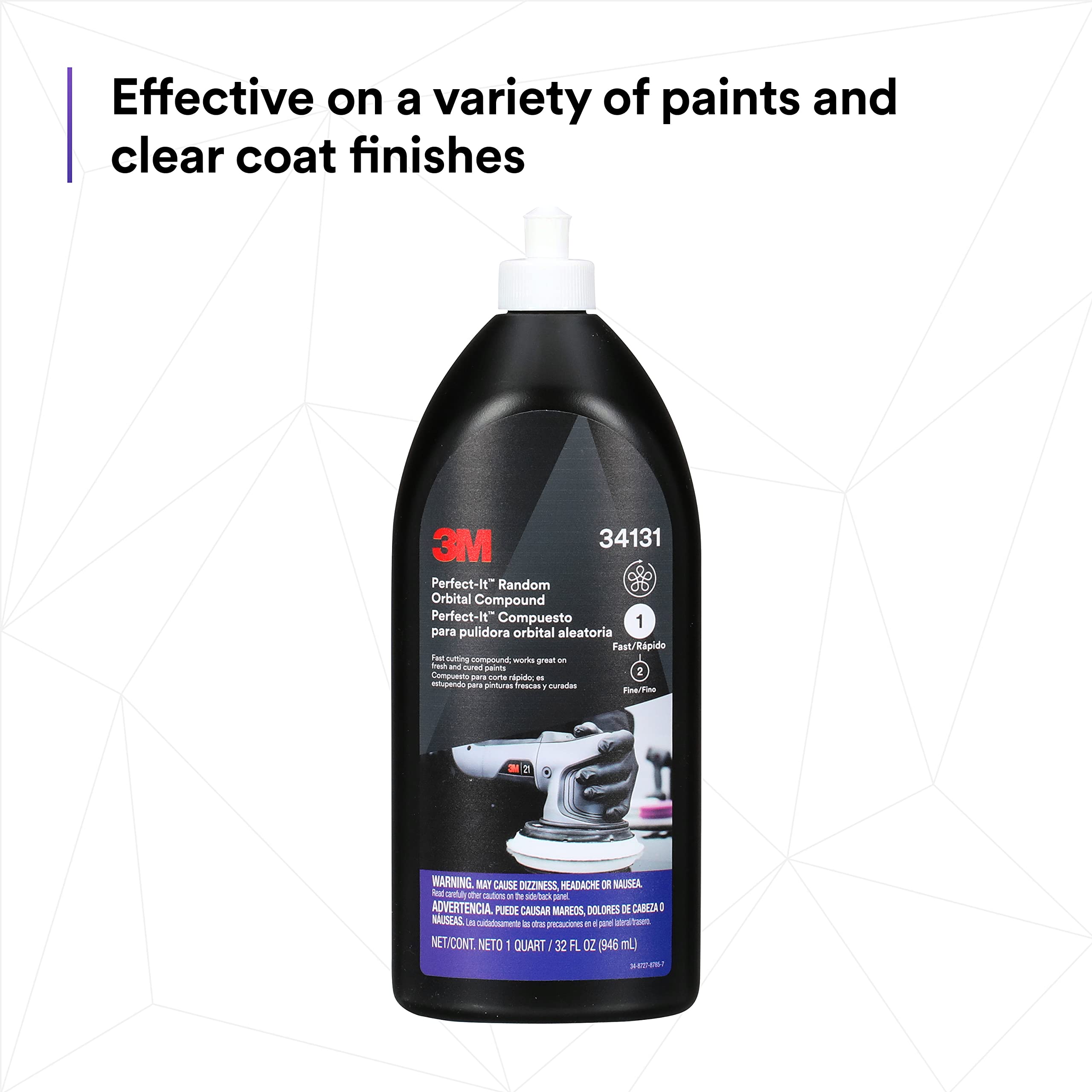 3M Perfect-It compound on polishing pad during setup