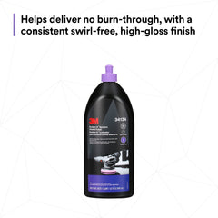 3M Perfect-It orbital polish finish close-up reveals high-gloss sheen