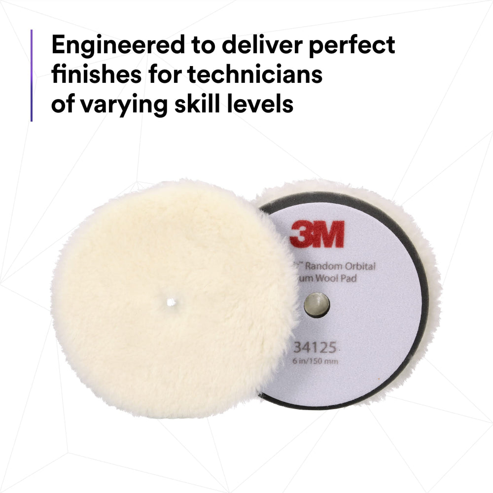 3M Perfect-It wool pad on a painted panel for a smooth, even finish