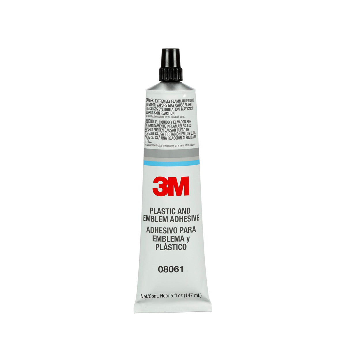 3M Plastic and Emblem Adhesive 08061 bonds emblem surfaces securely.